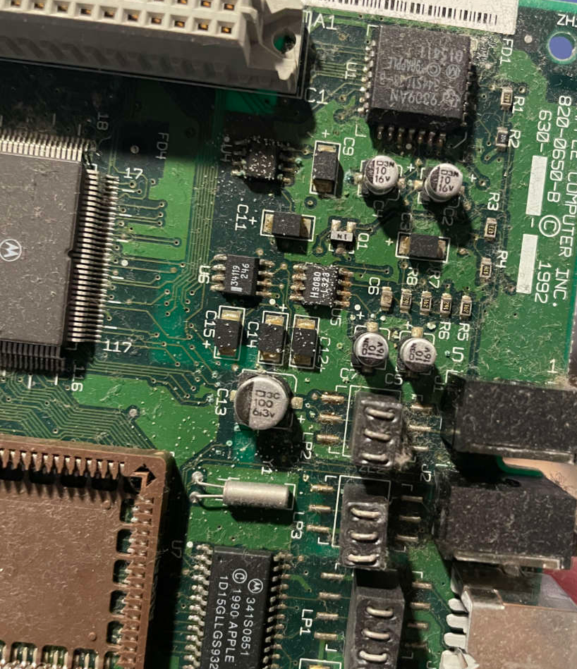 Macintosh LC III Capacitor leakage
